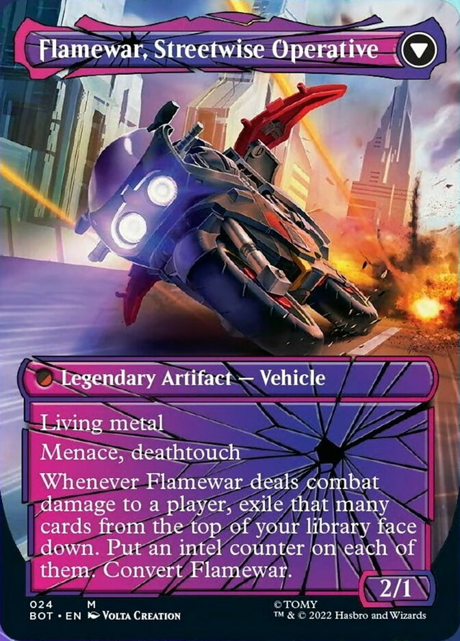 Flamewar, Brash Veteran // Flamewar, Streetwise Operative (Shattered Glass) [Universes Beyond: Transformers] | D20 Games