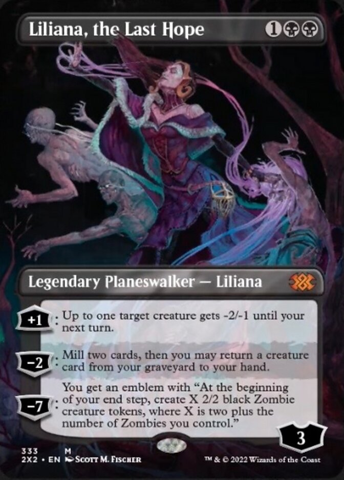 Liliana, the Last Hope (Borderless) [Double Masters 2022] | D20 Games