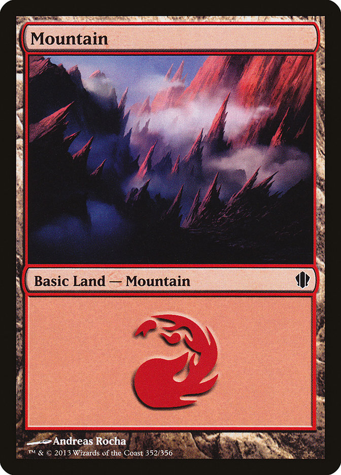 Mountain (352) [Commander 2013] | D20 Games