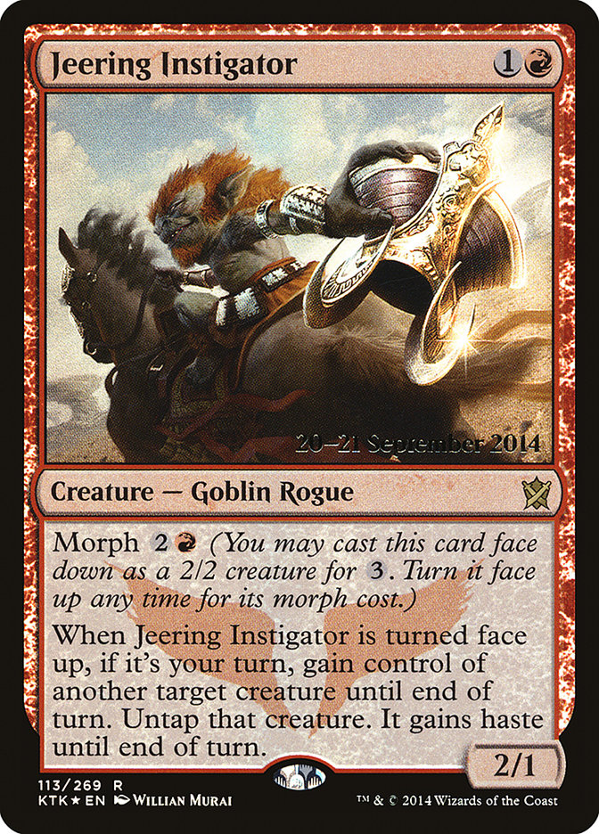 Jeering Instigator  [Khans of Tarkir Prerelease Promos] | D20 Games