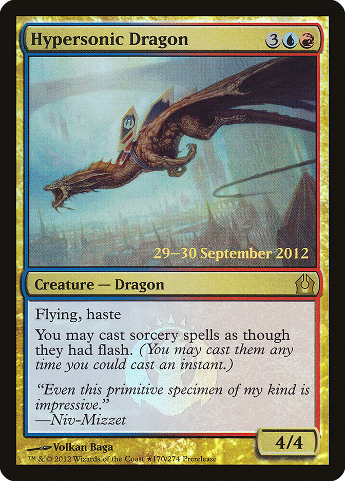 Hypersonic Dragon [Return to Ravnica Prerelease Promos] | D20 Games