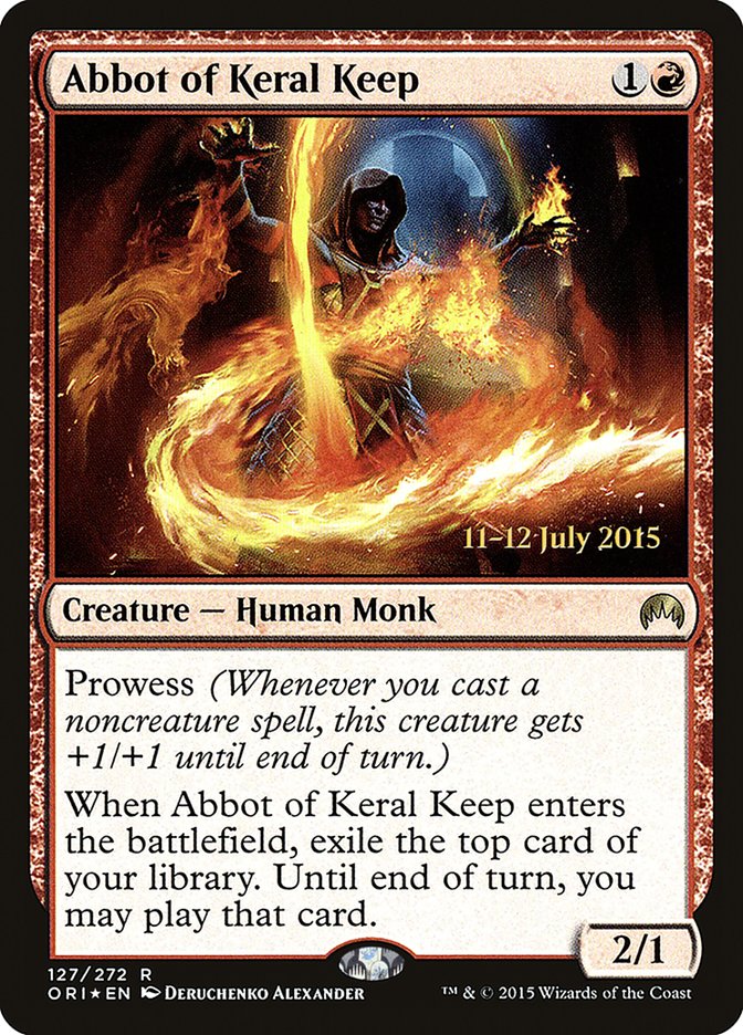 Abbot of Keral Keep [Magic Origins Prerelease Promos] | D20 Games