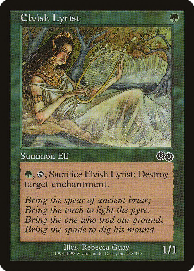 Elvish Lyrist [Urza's Saga] | D20 Games