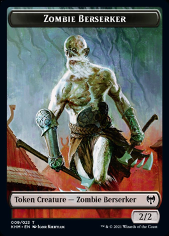 Zombie Berserker [Kaldheim Tokens] | D20 Games