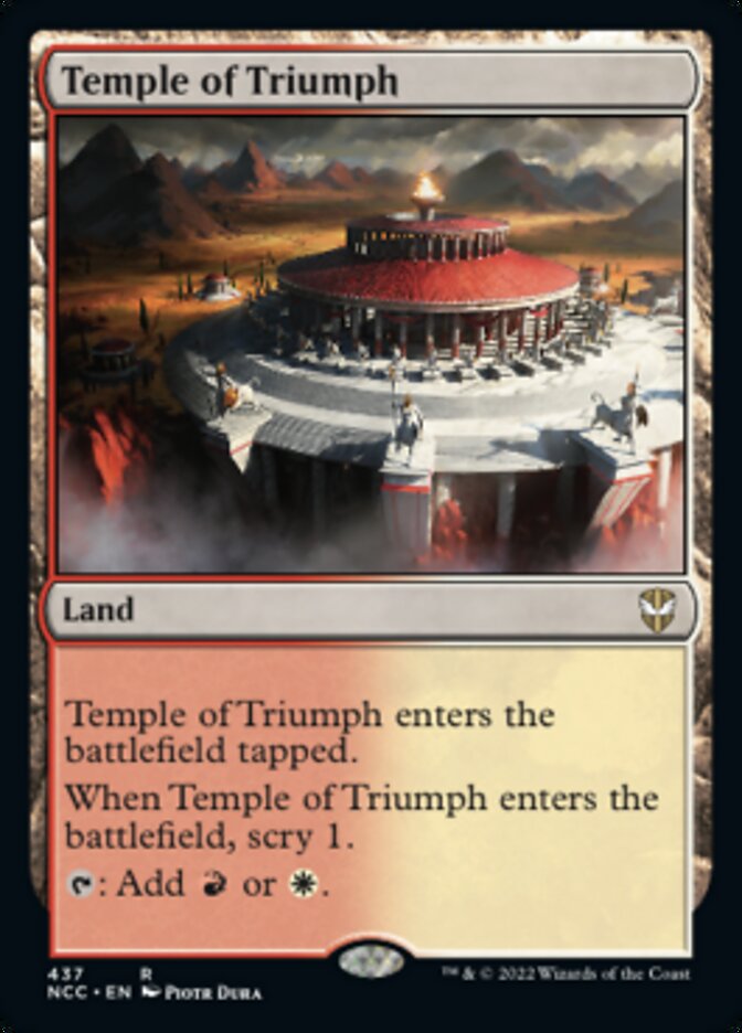 Temple of Triumph [Streets of New Capenna Commander] | D20 Games