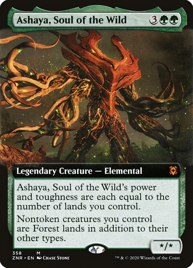 Ashaya, Soul of the Wild (Extended) [Zendikar Rising] | D20 Games