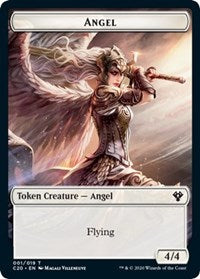Angel // Elemental (010) Double-sided Token [Commander 2020 Tokens] | D20 Games