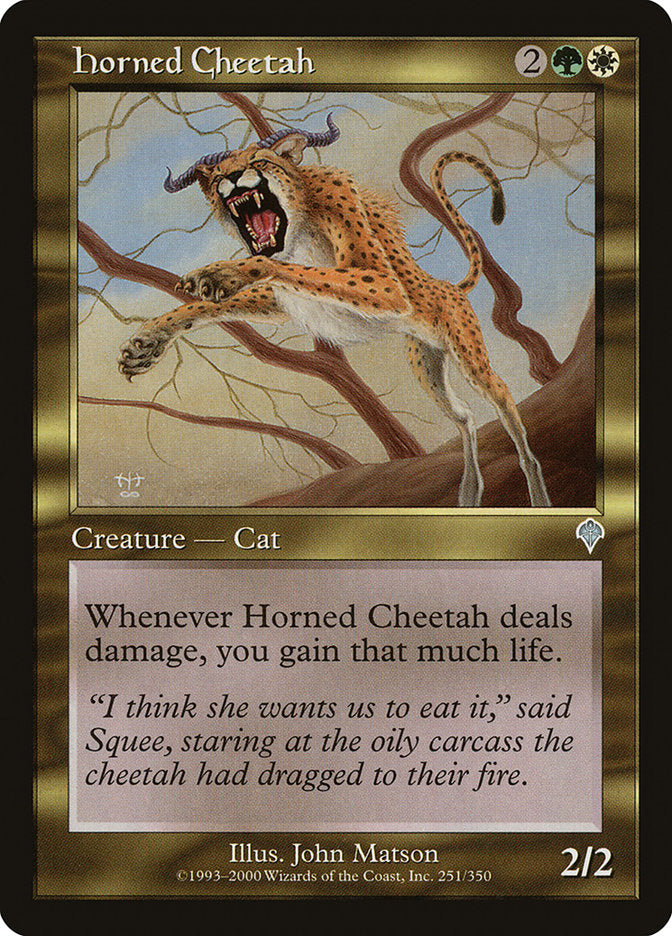 Horned Cheetah [Invasion] | D20 Games