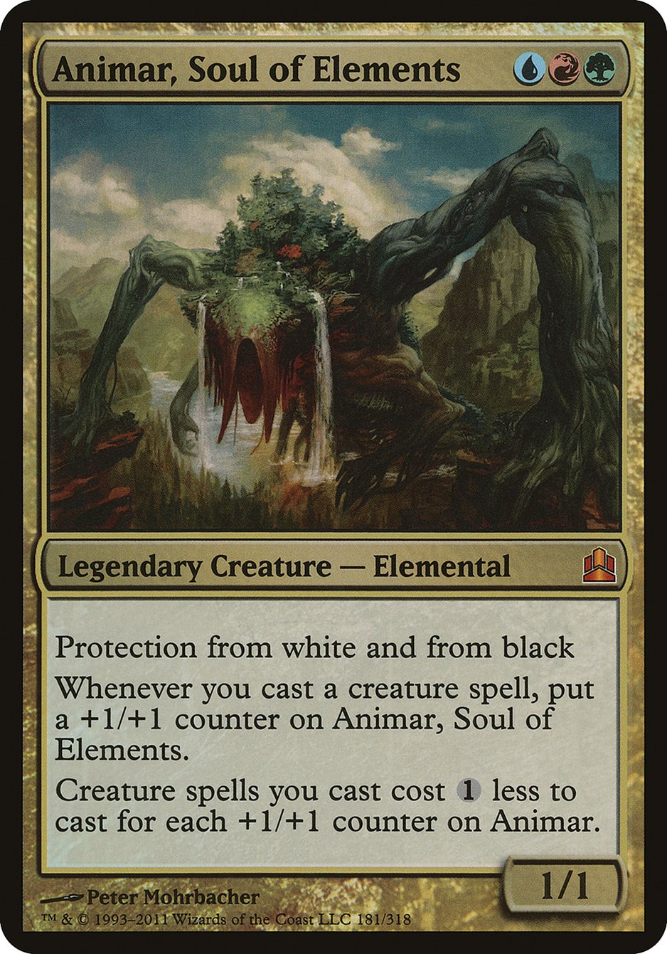 Animar, Soul of Elements (Oversized) [Commander 2011 Oversized] | D20 Games