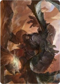 Moraug, Fury of Akoum Art Card [Zendikar Rising Art Series] | D20 Games