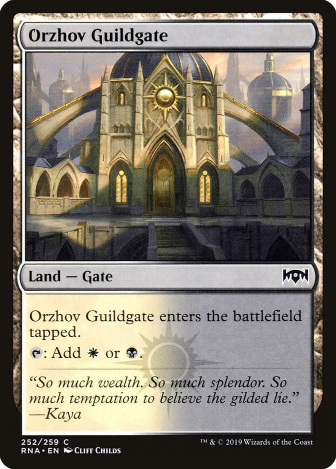 Orzhov Guildgate (252/259) [Ravnica Allegiance] | D20 Games