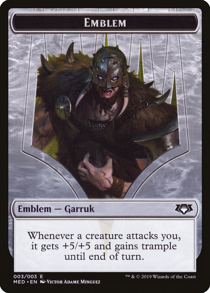 Garruk, Apex Predator Emblem [Mythic Edition Tokens] | D20 Games