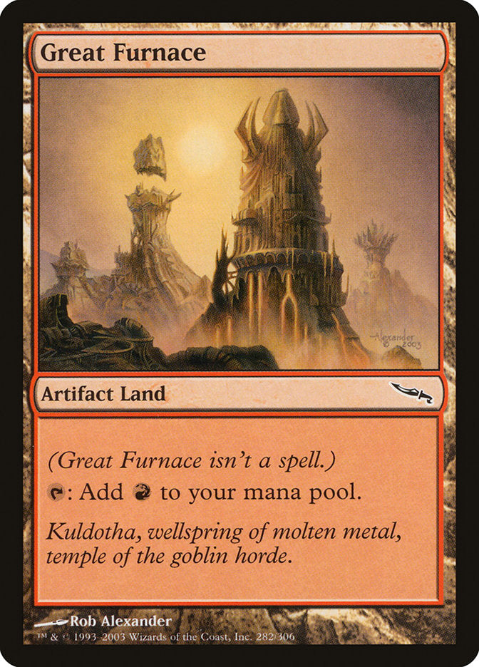 Great Furnace [Mirrodin] | D20 Games