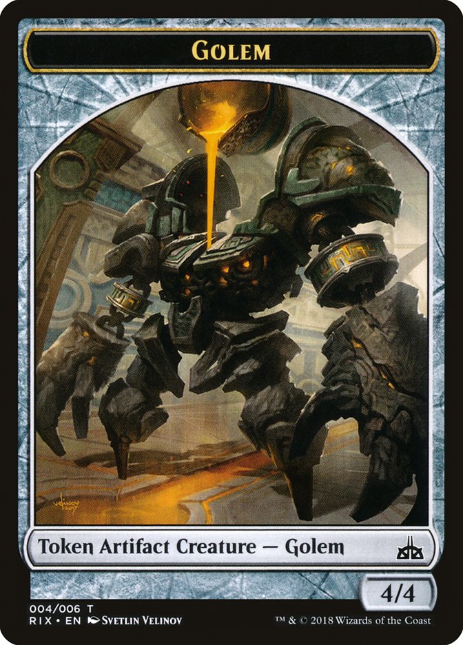 Golem [Rivals of Ixalan Tokens] | D20 Games