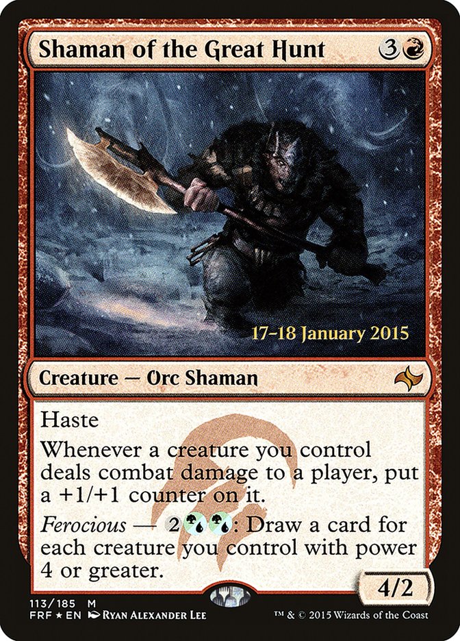 Shaman of the Great Hunt  [Fate Reforged Prerelease Promos] | D20 Games