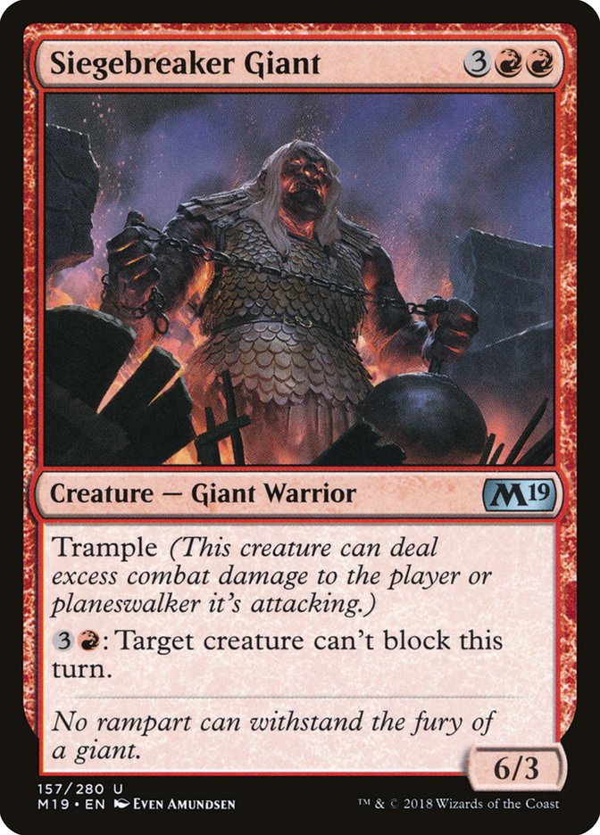 Siegebreaker Giant [Core Set 2019] | D20 Games