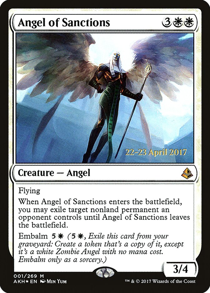 Angel of Sanctions  [Amonkhet Prerelease Promos] | D20 Games