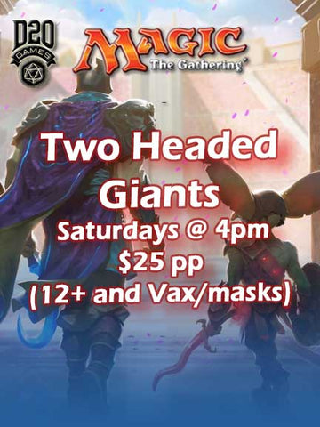 Replaced by New Cap. Events 4 pm Two Headed Giants  ticket