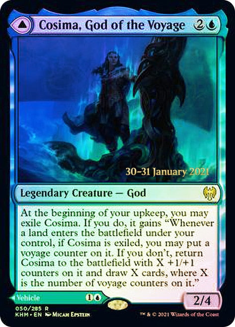 Cosima, God of the Voyage // The Omenkeel [Kaldheim Prerelease Promos] | D20 Games
