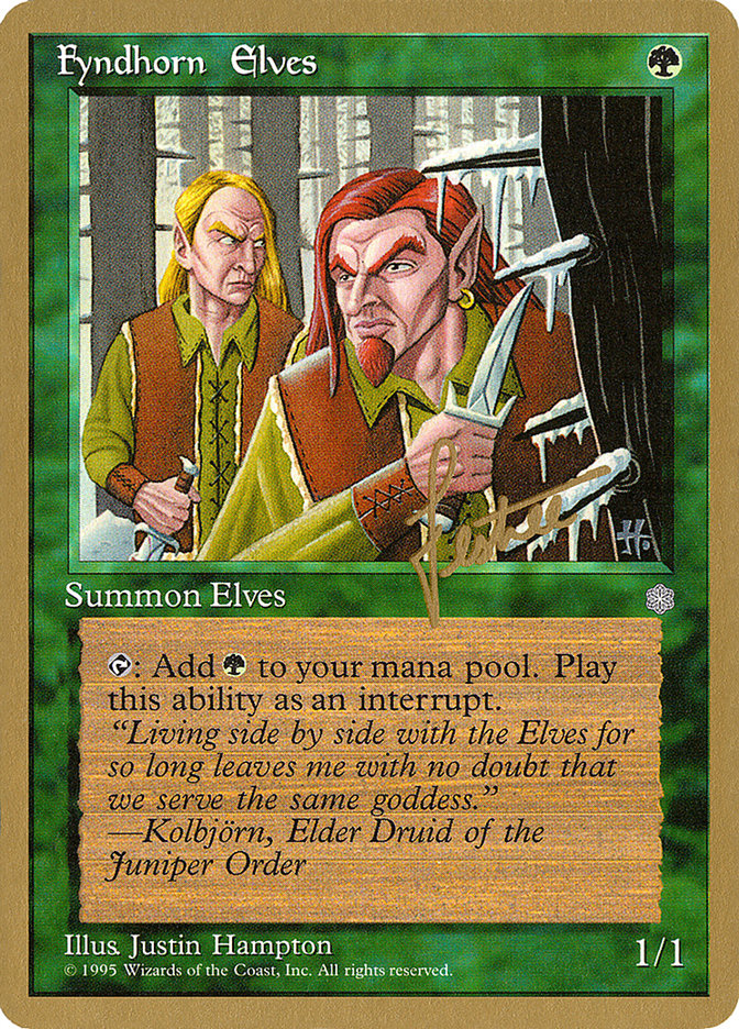 Fyndhorn Elves (Bertrand Lestree) [Pro Tour Collector Set] | D20 Games