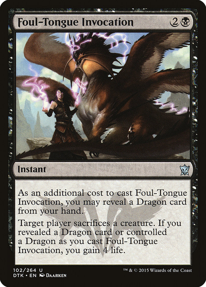 Foul-Tongue Invocation [Dragons of Tarkir] | D20 Games