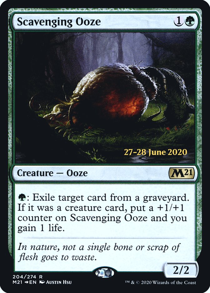 Scavenging Ooze  [Core Set 2021 Prerelease Promos] | D20 Games