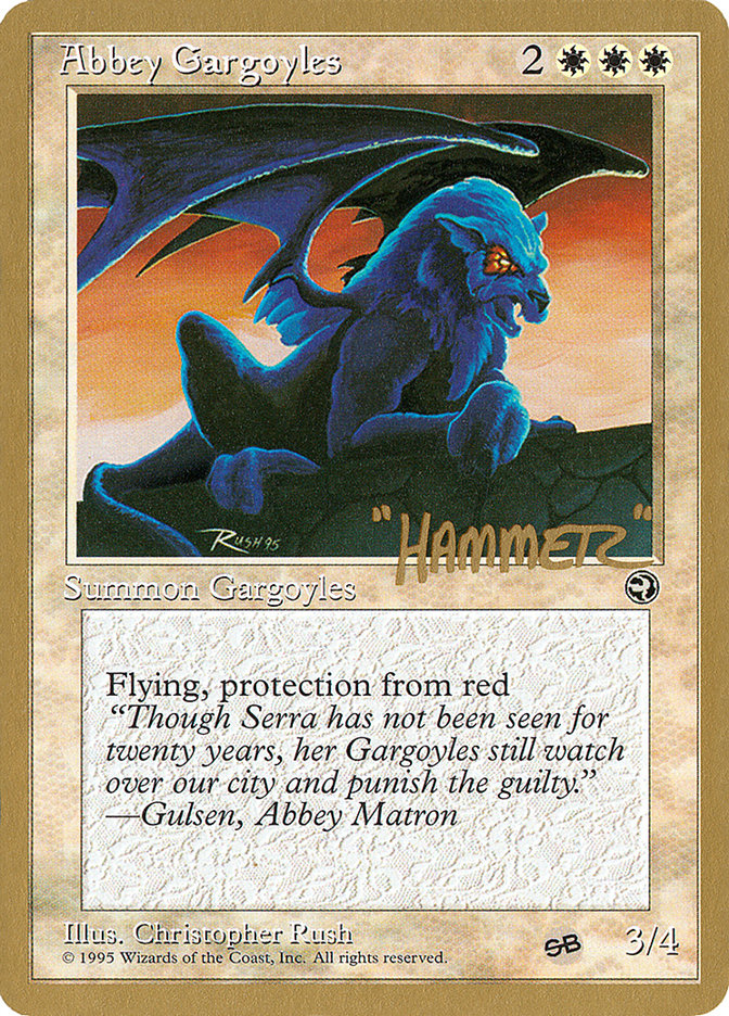 Abbey Gargoyles (Shawn "Hammer" Regnier) (SB) [Pro Tour Collector Set] | D20 Games