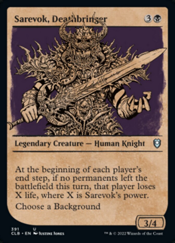 Sarevok, Deathbringer (Showcase) [Commander Legends: Battle for Baldur's Gate] | D20 Games