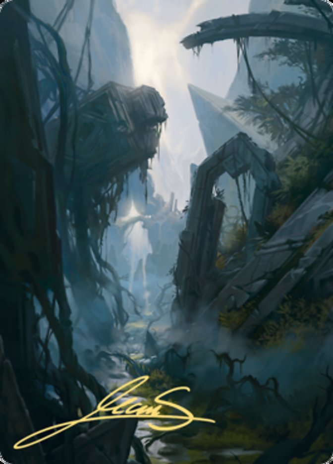 Swamp 2 Art Card (Gold-Stamped Signature) [Zendikar Rising Art Series] | D20 Games