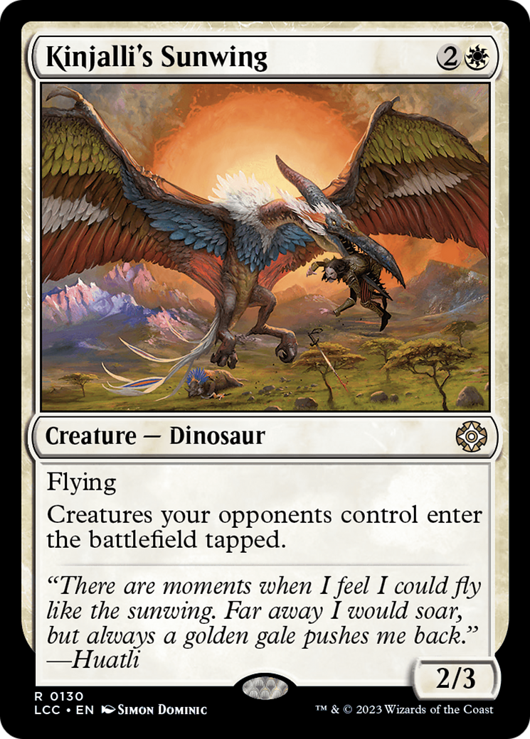 Kinjalli's Sunwing [The Lost Caverns of Ixalan Commander] | D20 Games