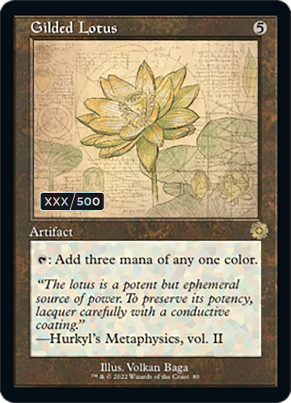 Gilded Lotus (Retro Schematic) (Serial Numbered) [The Brothers' War Retro Artifacts] | D20 Games