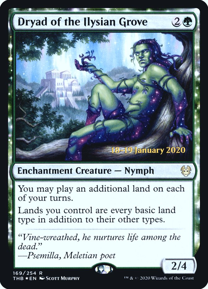 Dryad of the Ilysian Grove [Theros Beyond Death Prerelease Promos] | D20 Games