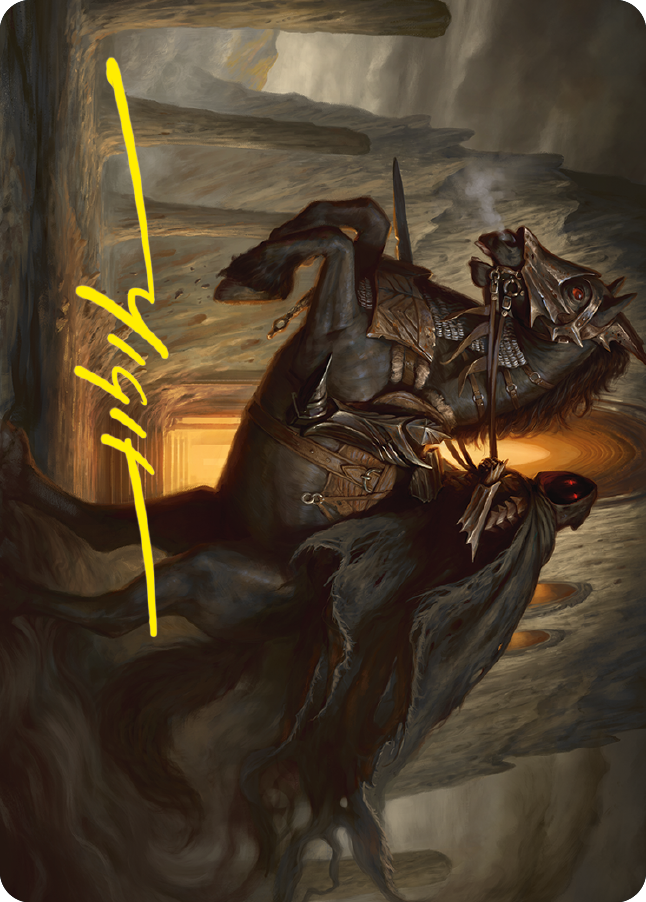 Nazgul Art Card (Gold-Stamped Signature) [The Lord of the Rings: Tales of Middle-earth Art Series] | D20 Games