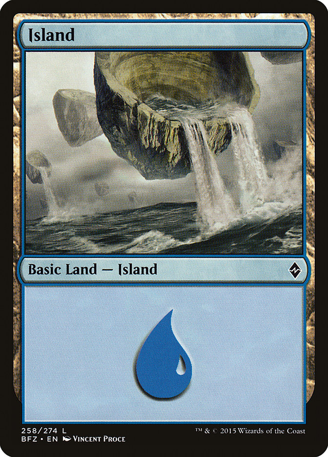 Island (258a) [Battle for Zendikar] | D20 Games