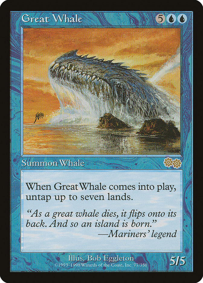 Great Whale [Urza's Saga] | D20 Games