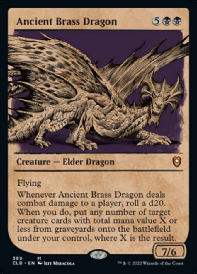 Ancient Brass Dragon (Showcase) [Commander Legends: Battle for Baldur's Gate] | D20 Games