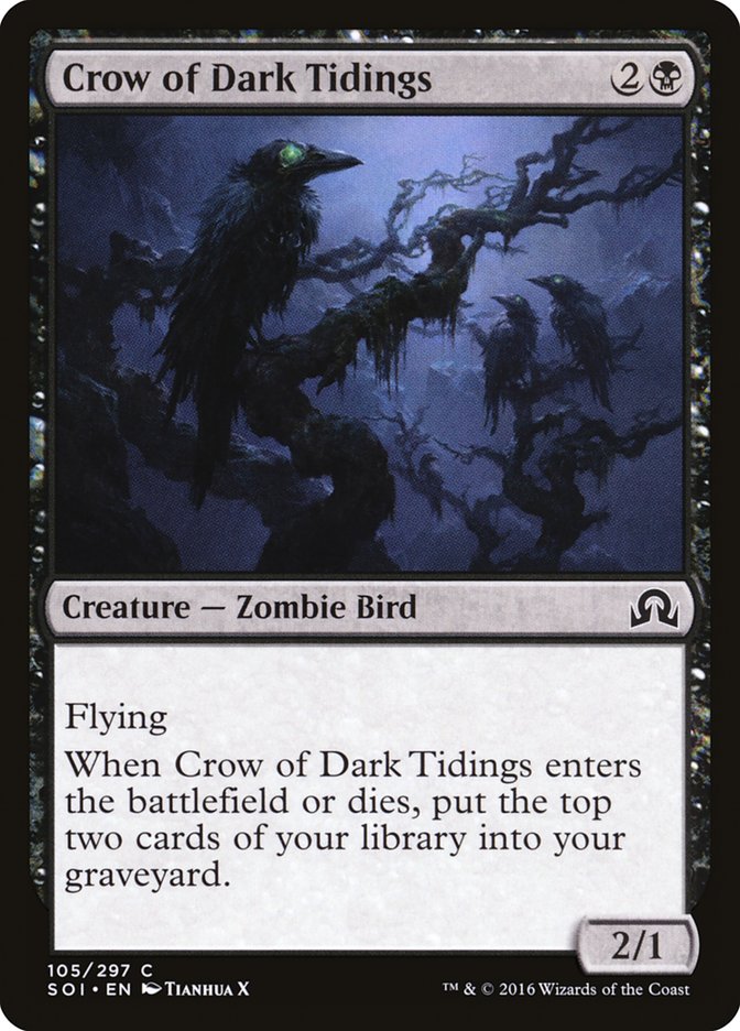Crow of Dark Tidings [Shadows over Innistrad] | D20 Games