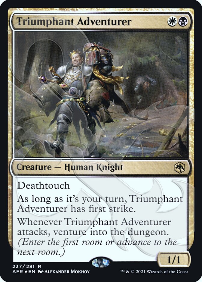 Triumphant Adventurer (Ampersand Promo) [Dungeons & Dragons: Adventures in the Forgotten Realms Promos] | D20 Games