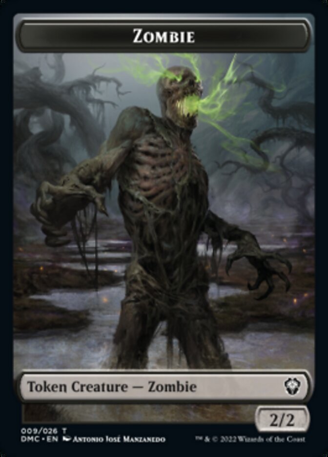 Phyrexian // Zombie Double-sided Token [Dominaria United Tokens] | D20 Games