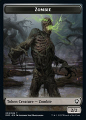 Saproling // Zombie Double-sided Token [Dominaria United Tokens] | D20 Games