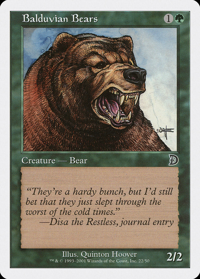 Balduvian Bears [Deckmasters] | D20 Games