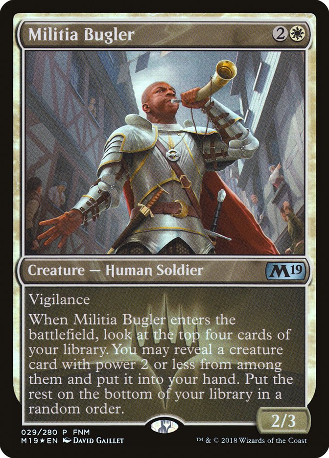 Militia Bugler (FNM) [Core Set 2019 Promos] | D20 Games