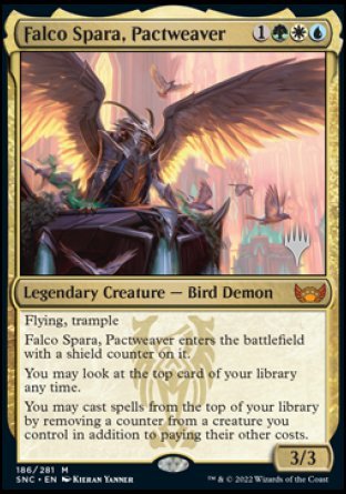 Falco Spara, Pactweaver (Promo Pack) [Streets of New Capenna Promos] | D20 Games