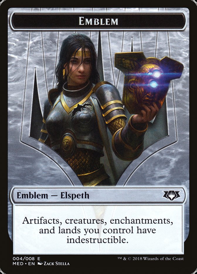 Elspeth, Knight-Errant Emblem [Mythic Edition Tokens] | D20 Games