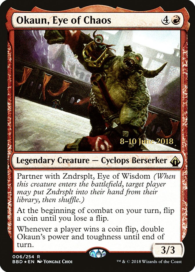 Okaun, Eye of Chaos   [Battlebond Prerelease Promos] | D20 Games