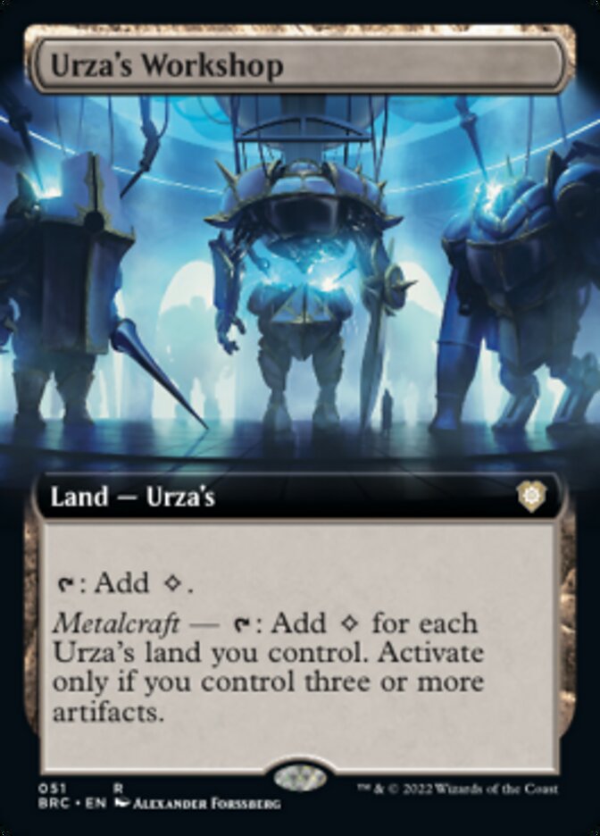 Urza's Workshop (Extended Art) [The Brothers' War Commander] | D20 Games