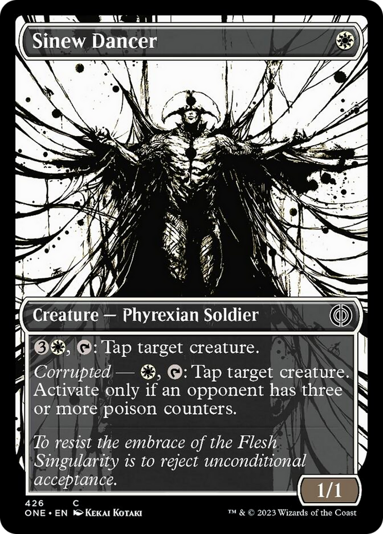 Sinew Dancer (Showcase Ichor Step-and-Compleat Foil) [Phyrexia: All Will Be One] | D20 Games