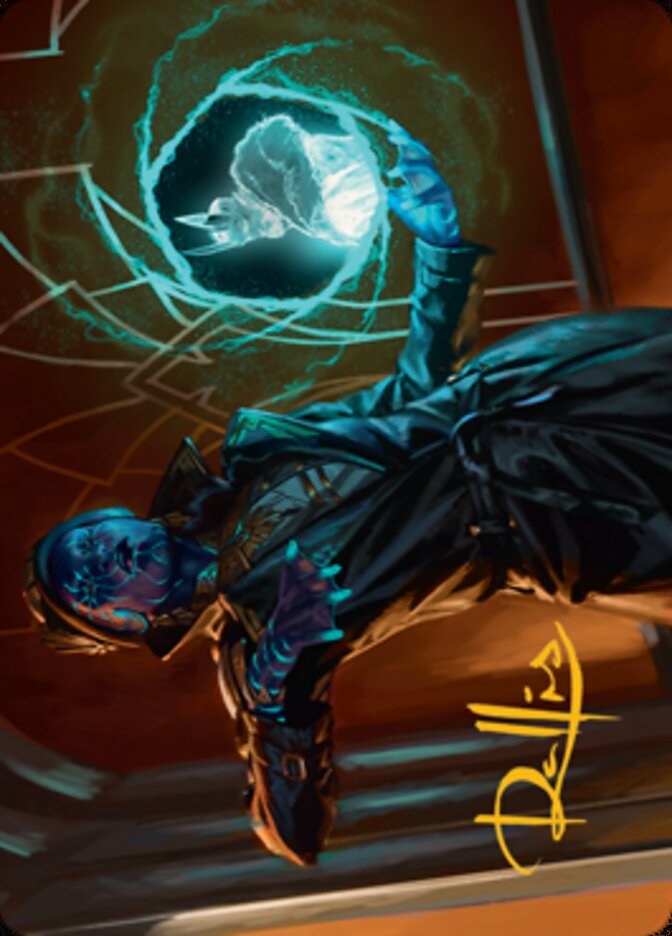 Kamiz, Obscura Oculus Art Card (Gold-Stamped Signature) [Streets of New Capenna Art Series] | D20 Games