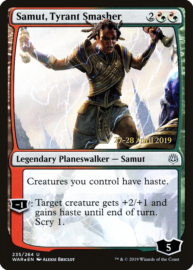 Samut, Tyrant Smasher  [War of the Spark Prerelease Promos] | D20 Games