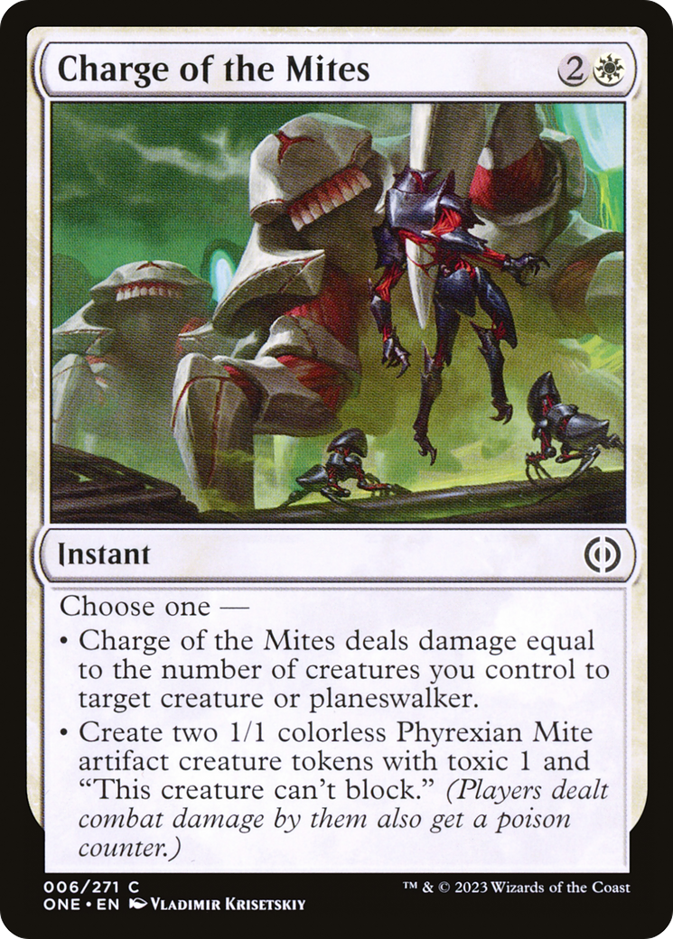 Charge of the Mites [Phyrexia: All Will Be One] | D20 Games